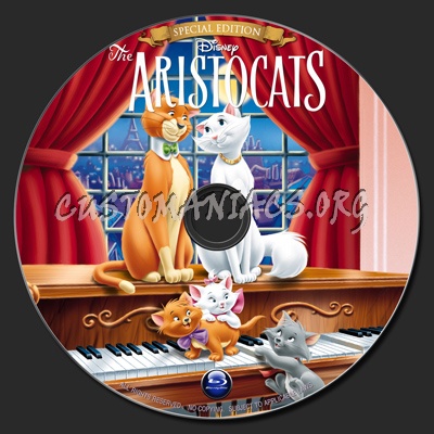 The Aristocats (1970) blu-ray label