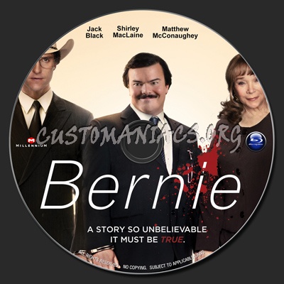 Bernie (2011) blu-ray label