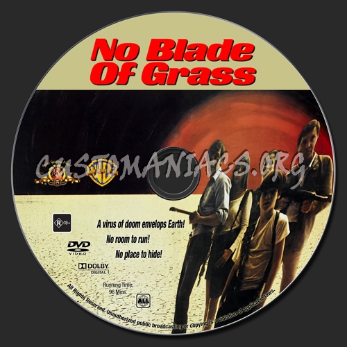 No Blade of Grass dvd label