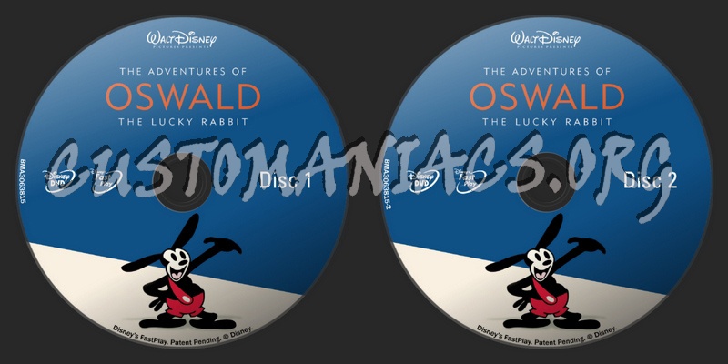 The Adventures of Oswald The Lucky Rabbit dvd label