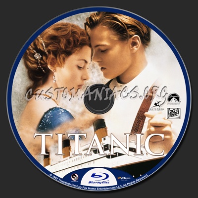 Titanic (1997) blu-ray label