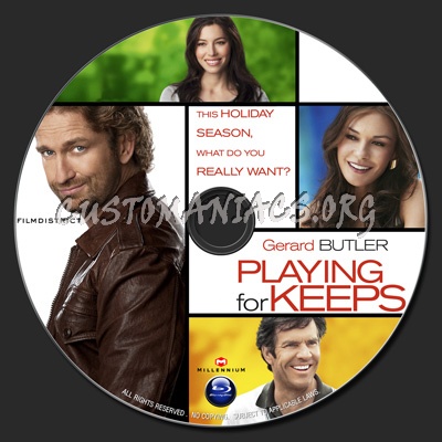 Playing For Keeps (2012) blu-ray label