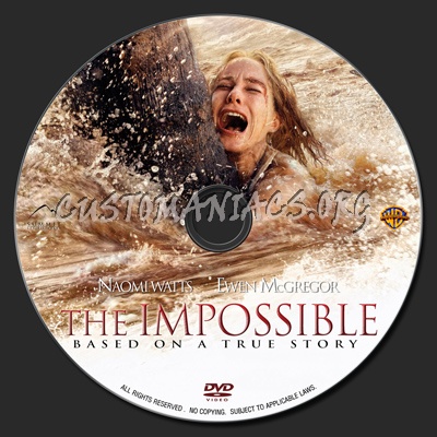 The Impossible (2012) dvd label