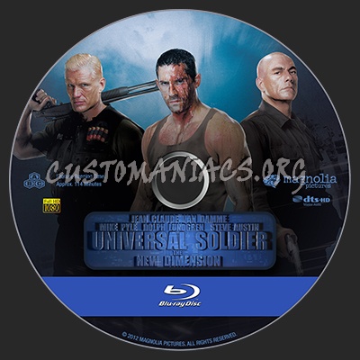 Universal Soldier The New Dimension blu-ray label