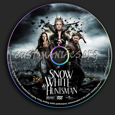 Snow White & The Huntsman dvd label