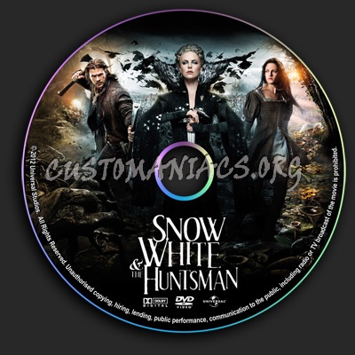 Snow White & The Huntsman dvd label