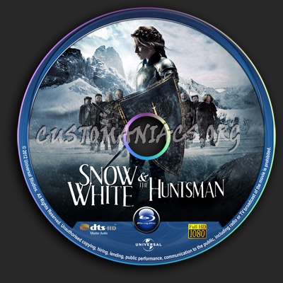 Snow White & The Huntsman blu-ray label