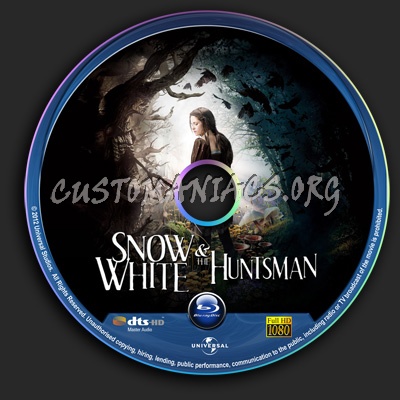 Snow White & The Huntsman blu-ray label