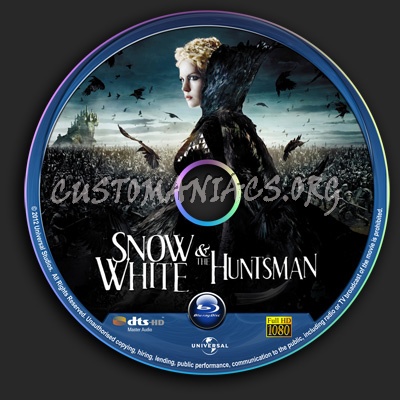 Snow White & The Huntsman blu-ray label