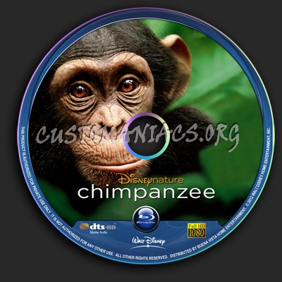 Chimpanzee blu-ray label