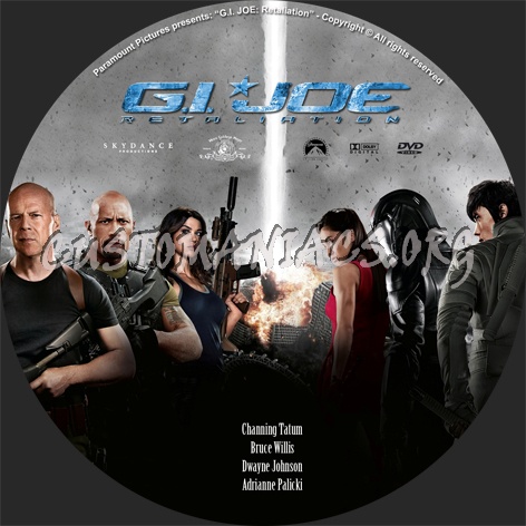 G.I. JOE Retaliation dvd label