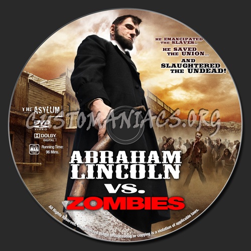 Abraham Lincoln vs Zombies dvd label