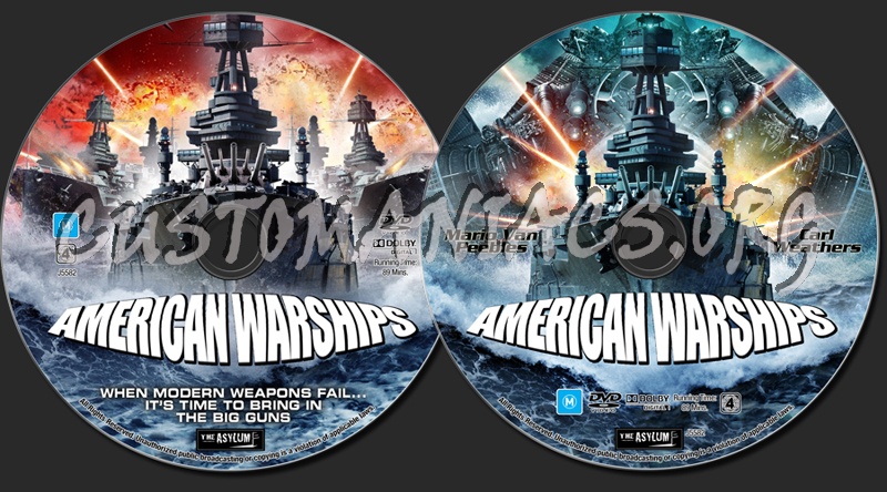 American Warships dvd label