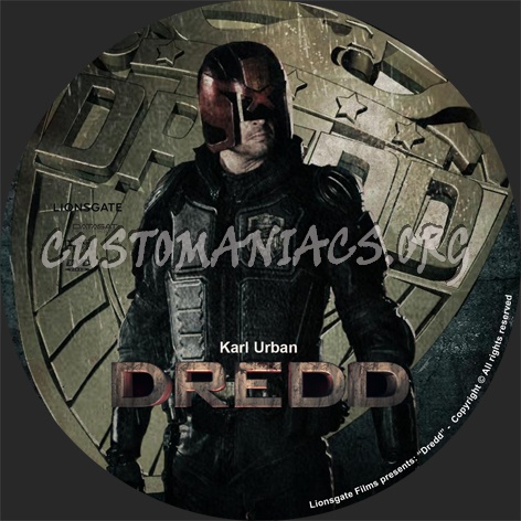 Dredd dvd label