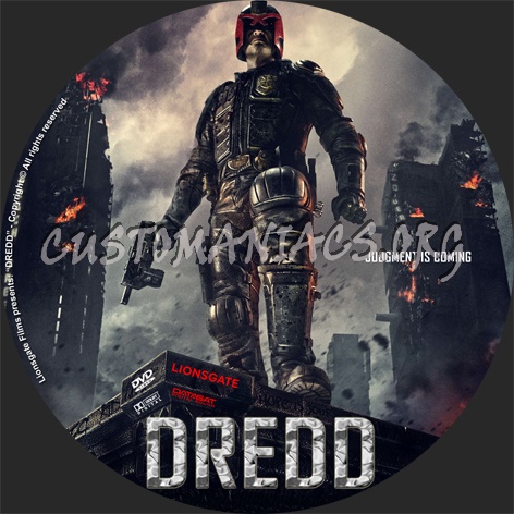 Dredd dvd label