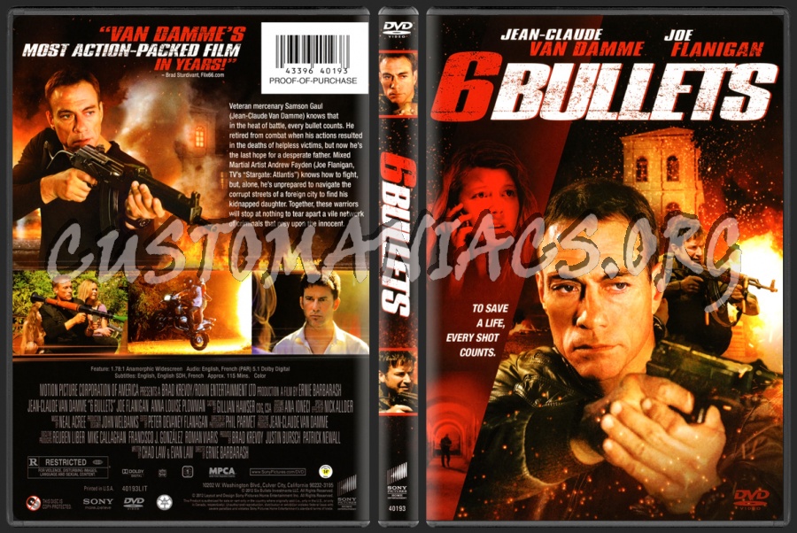 6 Bullets dvd cover