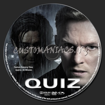 Quiz dvd label