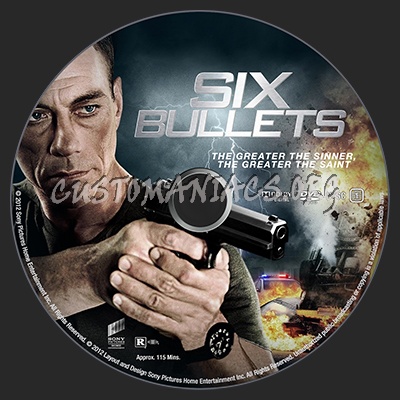 Six Bullets ( aka 6 Bullets ) dvd label