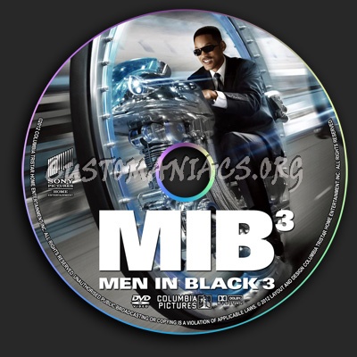 Men In Black 3 dvd label