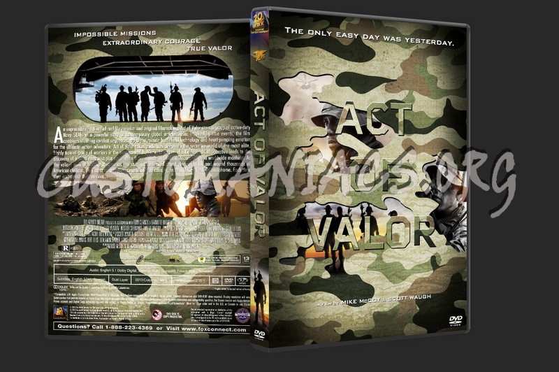 Act of Valor dvd cover