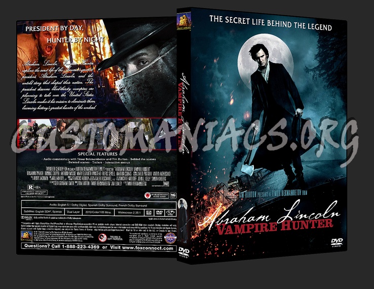 Abraham Lincoln - Vampire Hunter dvd cover