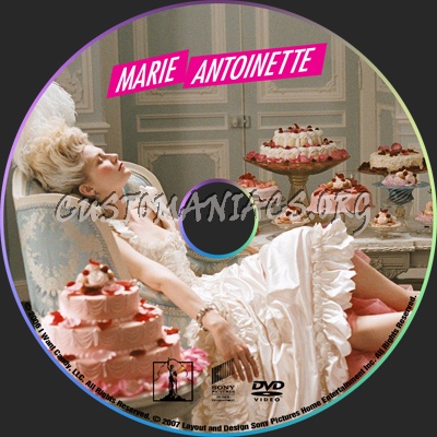 Marie Antoinette dvd label