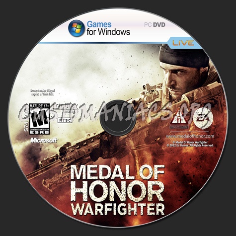 Medal of Honor Warfighter dvd label