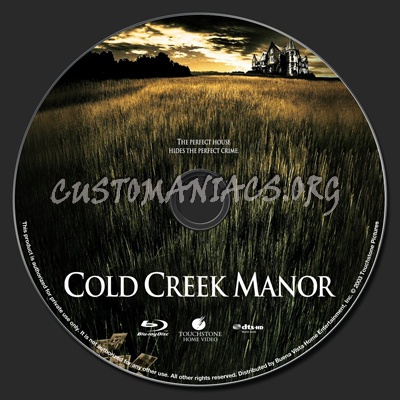 Cold Creek Manor blu-ray label