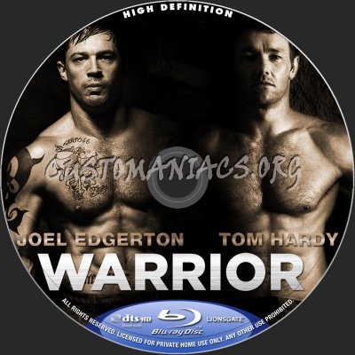 Warrior blu-ray label