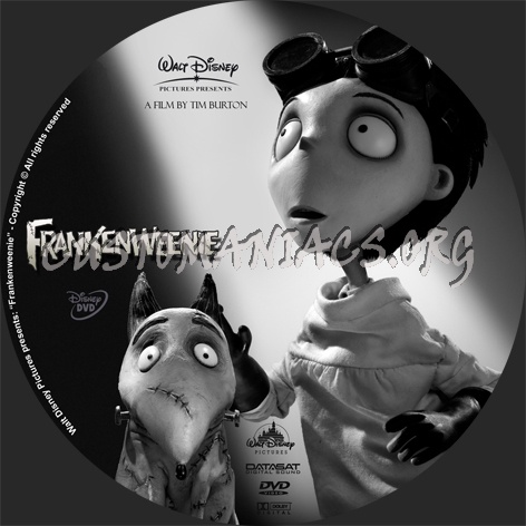 Frankenweenie dvd label