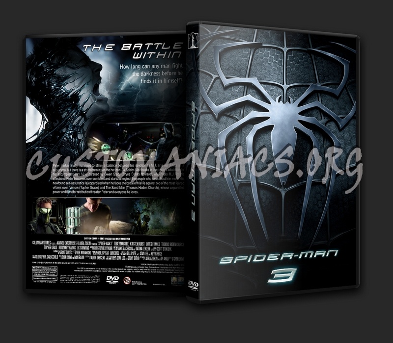 Spider-man 3 dvd cover