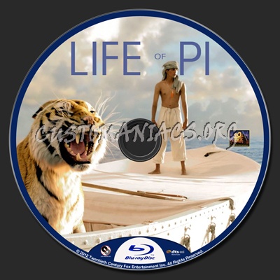 Life of Pi blu-ray label