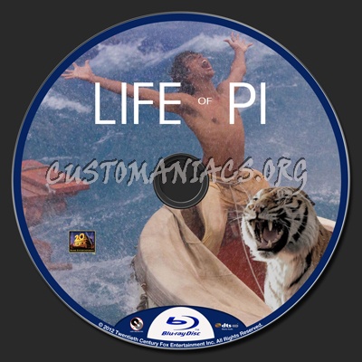 Life of Pi blu-ray label