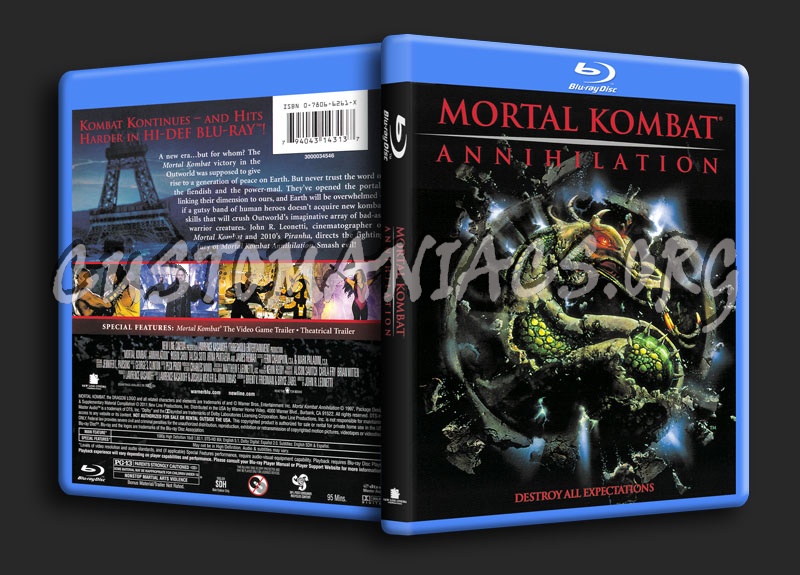 Mortal Kombat Annihilation blu-ray cover