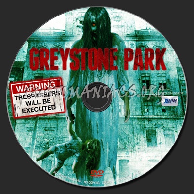 Greystone Park (2012) dvd label