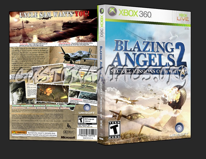 Blazing Angels 2 - Secret Missions of WWII dvd cover