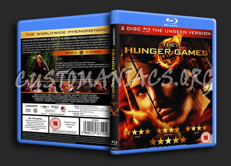 The Hunger Games blu-ray cover