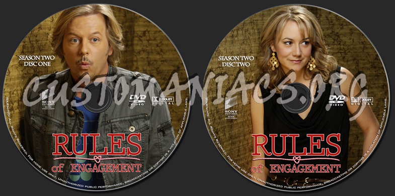 Rules of Engagement - Season 2 dvd label