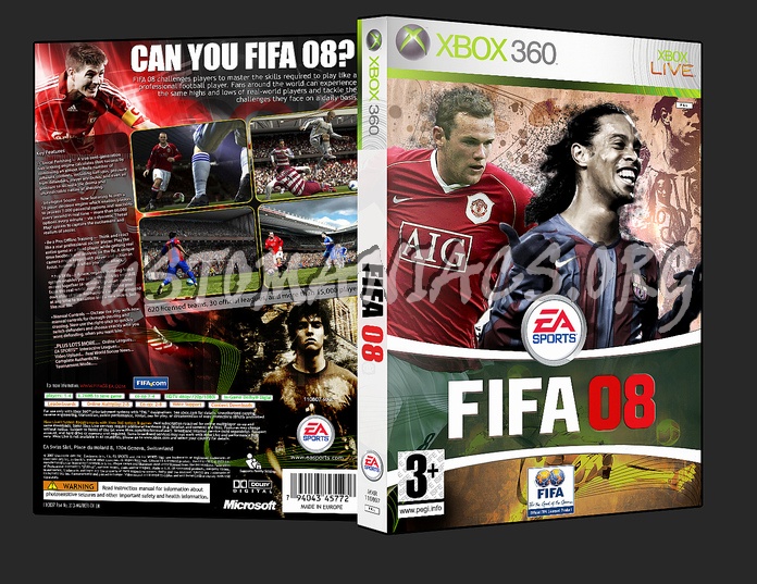 Fifa 08 dvd cover