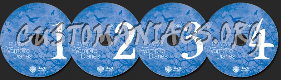 The Vampire Diaries Season 3 blu-ray label