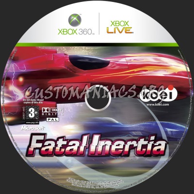 Fatal Inertia dvd label