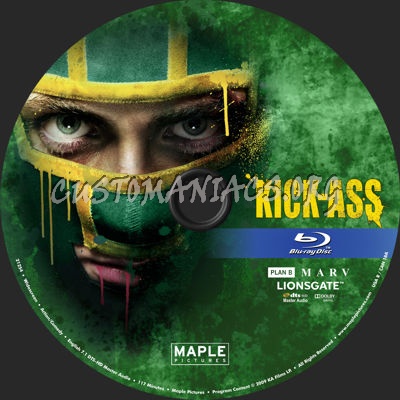 Kick-Ass blu-ray label