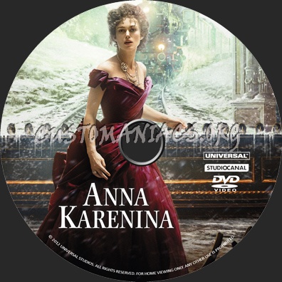 Anna Karenina 2012 dvd label