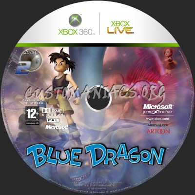 Blue Dragon dvd label