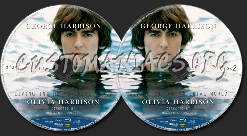 George Harrison - Living In The Material World blu-ray label