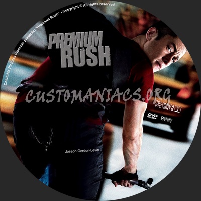 Premium Rush dvd label