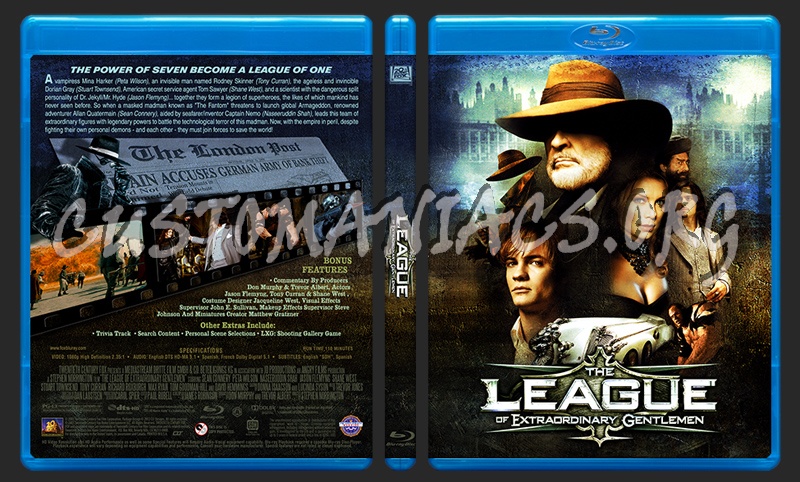 League of Extraordinary Gentlemen blu-ray cover