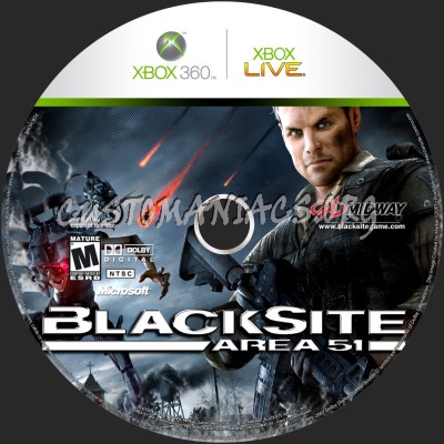 Blacksite - Area 51 dvd label