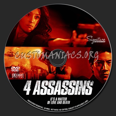 Four Assassins dvd label