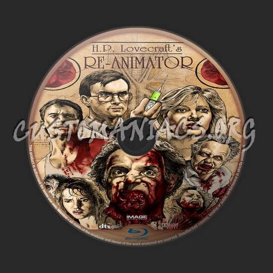 Re-Animator blu-ray label